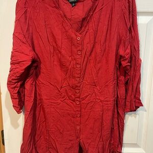 Torrid Women's Red Button-Up Top